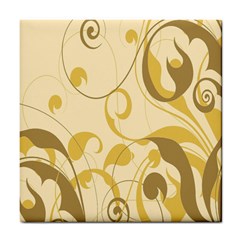 Floral Tile Coaster by nateshop