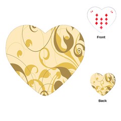 Floral Playing Cards Single Design (heart) by nateshop