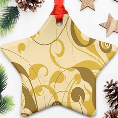 Floral Star Ornament (two Sides) by nateshop