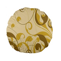 Floral Standard 15  Premium Round Cushions by nateshop