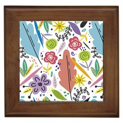 Flowers-101 Framed Tile by nateshop