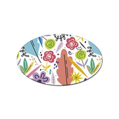 Flowers-101 Sticker (oval)