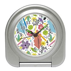 Flowers-101 Travel Alarm Clock by nateshop