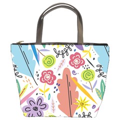 Flowers-101 Bucket Bag by nateshop