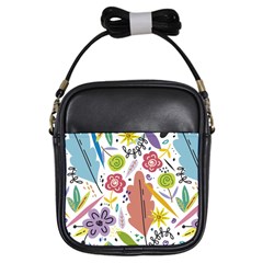 Flowers-101 Girls Sling Bag by nateshop