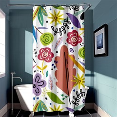 Flowers-101 Shower Curtain 36  X 72  (stall)  by nateshop