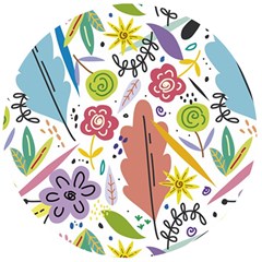 Flowers-101 Wooden Bottle Opener (round) by nateshop