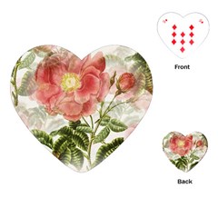 Flowers-102 Playing Cards Single Design (heart) by nateshop