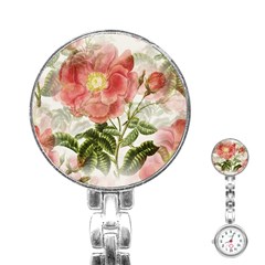 Flowers-102 Stainless Steel Nurses Watch by nateshop