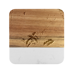 Flowers-102 Marble Wood Coaster (square) by nateshop