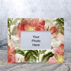 Flowers-102 White Tabletop Photo Frame 4 x6  by nateshop