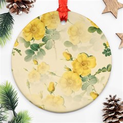 Flowers-104 Round Ornament (two Sides) by nateshop