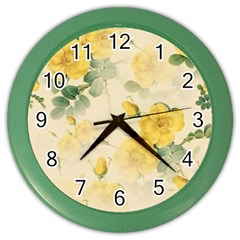 Flowers-104 Color Wall Clock by nateshop