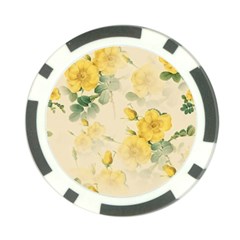 Flowers-104 Poker Chip Card Guard by nateshop