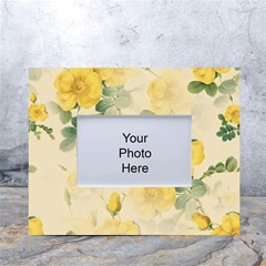 Flowers-104 White Tabletop Photo Frame 4 x6  by nateshop