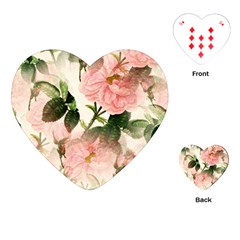 Flowers-105 Playing Cards Single Design (heart) by nateshop