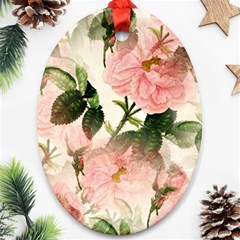 Flowers-105 Oval Ornament (two Sides) by nateshop