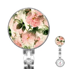 Flowers-105 Stainless Steel Nurses Watch by nateshop