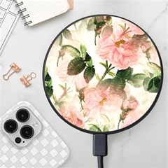 Flowers-105 Wireless Fast Charger(black) by nateshop