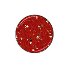 Flowers-106 Hat Clip Ball Marker (4 Pack) by nateshop