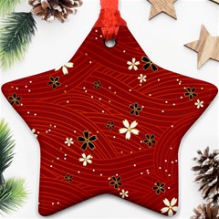 Flowers-106 Star Ornament (two Sides) by nateshop