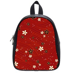 Flowers-106 School Bag (small) by nateshop