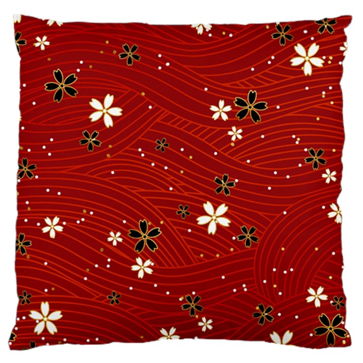 Flowers-106 Large Cushion Case (One Side)