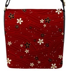 Flowers-106 Flap Closure Messenger Bag (s) by nateshop