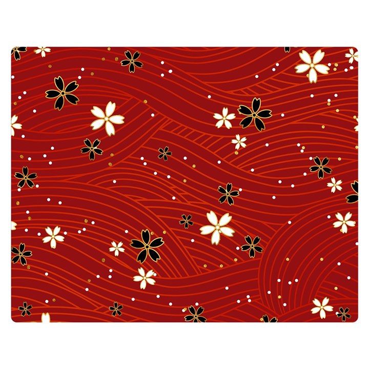 Flowers-106 Premium Plush Fleece Blanket (Medium)