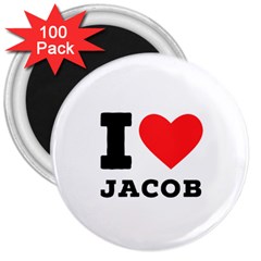 I Love Jacob 3  Magnets (100 Pack) by ilovewhateva