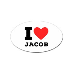 I Love Jacob Sticker (oval) by ilovewhateva