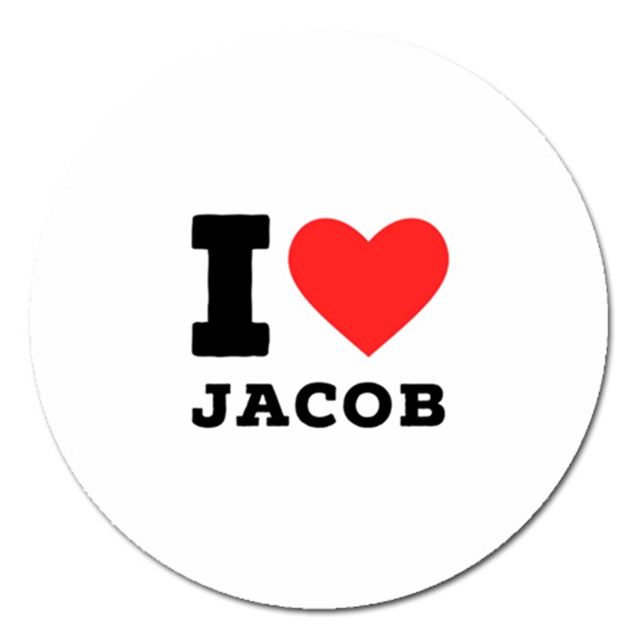 I love jacob Magnet 5  (Round)