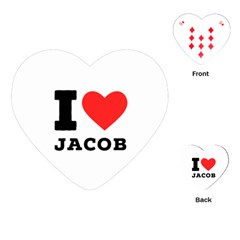 I Love Jacob Playing Cards Single Design (heart) by ilovewhateva