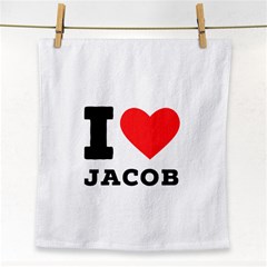 I Love Jacob Face Towel by ilovewhateva