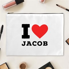 I Love Jacob Cosmetic Bag (xl) by ilovewhateva