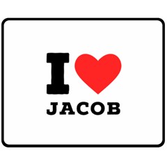 I Love Jacob Fleece Blanket (medium) by ilovewhateva