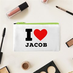 I Love Jacob Cosmetic Bag (xs) by ilovewhateva