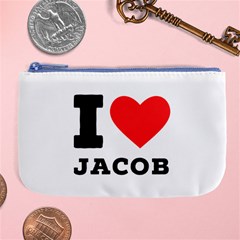 I Love Jacob Large Coin Purse by ilovewhateva