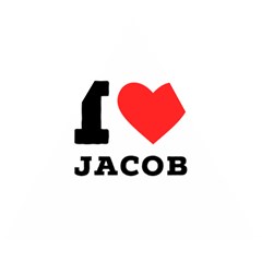 I Love Jacob Wooden Puzzle Triangle by ilovewhateva