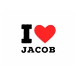 I love jacob Two Sides Premium Plush Fleece Blanket (Extra Small) 40 x30  Blanket Front