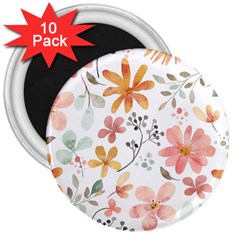 Flowers-107 3  Magnets (10 Pack)  by nateshop