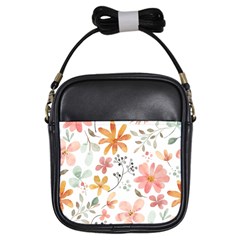 Flowers-107 Girls Sling Bag by nateshop