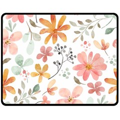 Flowers-107 Fleece Blanket (medium) by nateshop