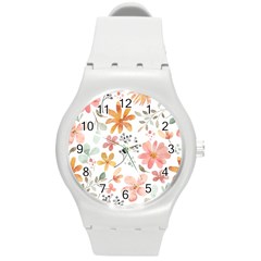 Flowers-107 Round Plastic Sport Watch (m) by nateshop