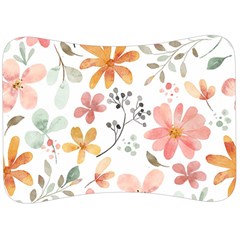 Flowers-107 Velour Seat Head Rest Cushion by nateshop