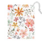 Flowers-107 Drawstring Pouch (5XL) Front