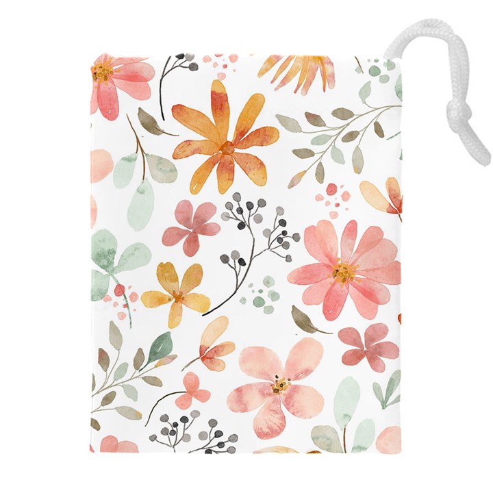 Flowers-107 Drawstring Pouch (5XL)