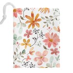 Flowers-107 Drawstring Pouch (5XL) Back