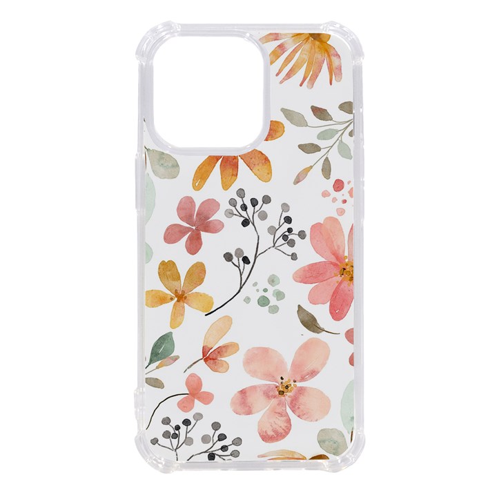 Flowers-107 iPhone 13 Pro TPU UV Print Case