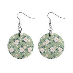 Flowers-108 Mini Button Earrings by nateshop